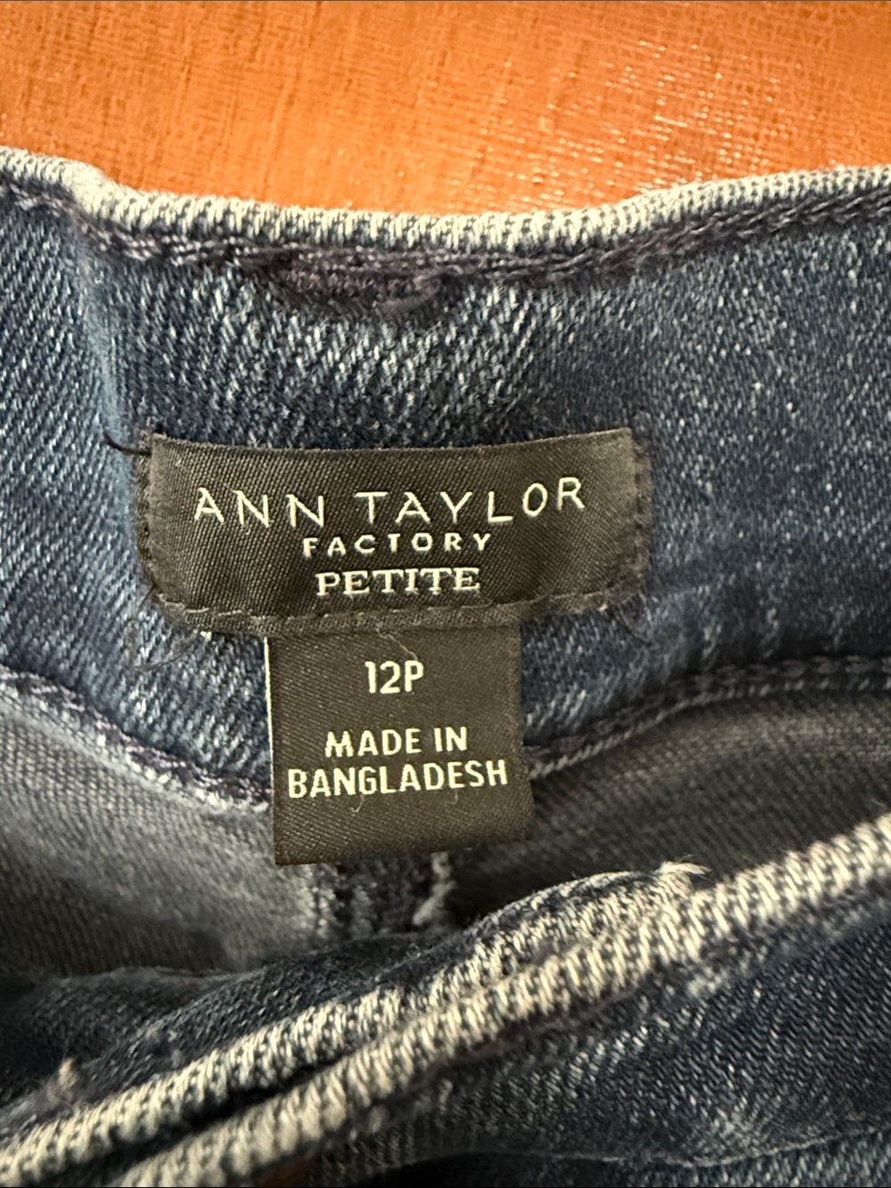 Ann Taylor Dark Blue Wide Leg Jeans - Picture 3 of 3